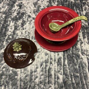 Vintage Christmas Ceramic Serving Bowl